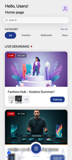 Tampilan Home